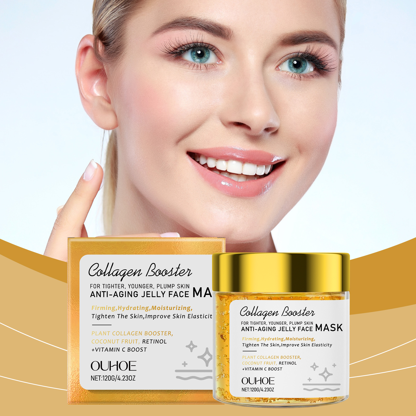 Anti-wrinkle Collagen Face Mas - Sheet Mask Collagen 리뷰 및 가격