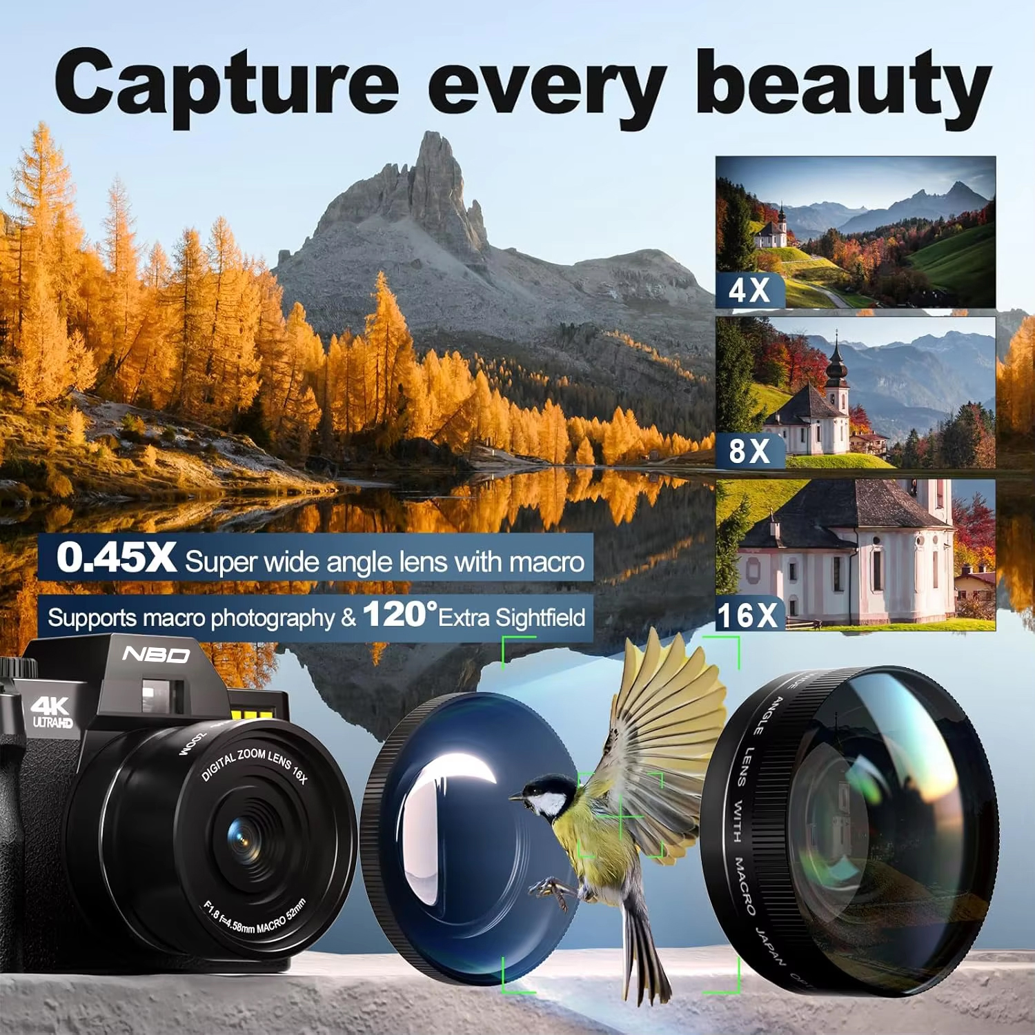 NBD S100F 48MP&4K Digital Came - Korean Lifestyle Vlogs 리뷰 및 가격