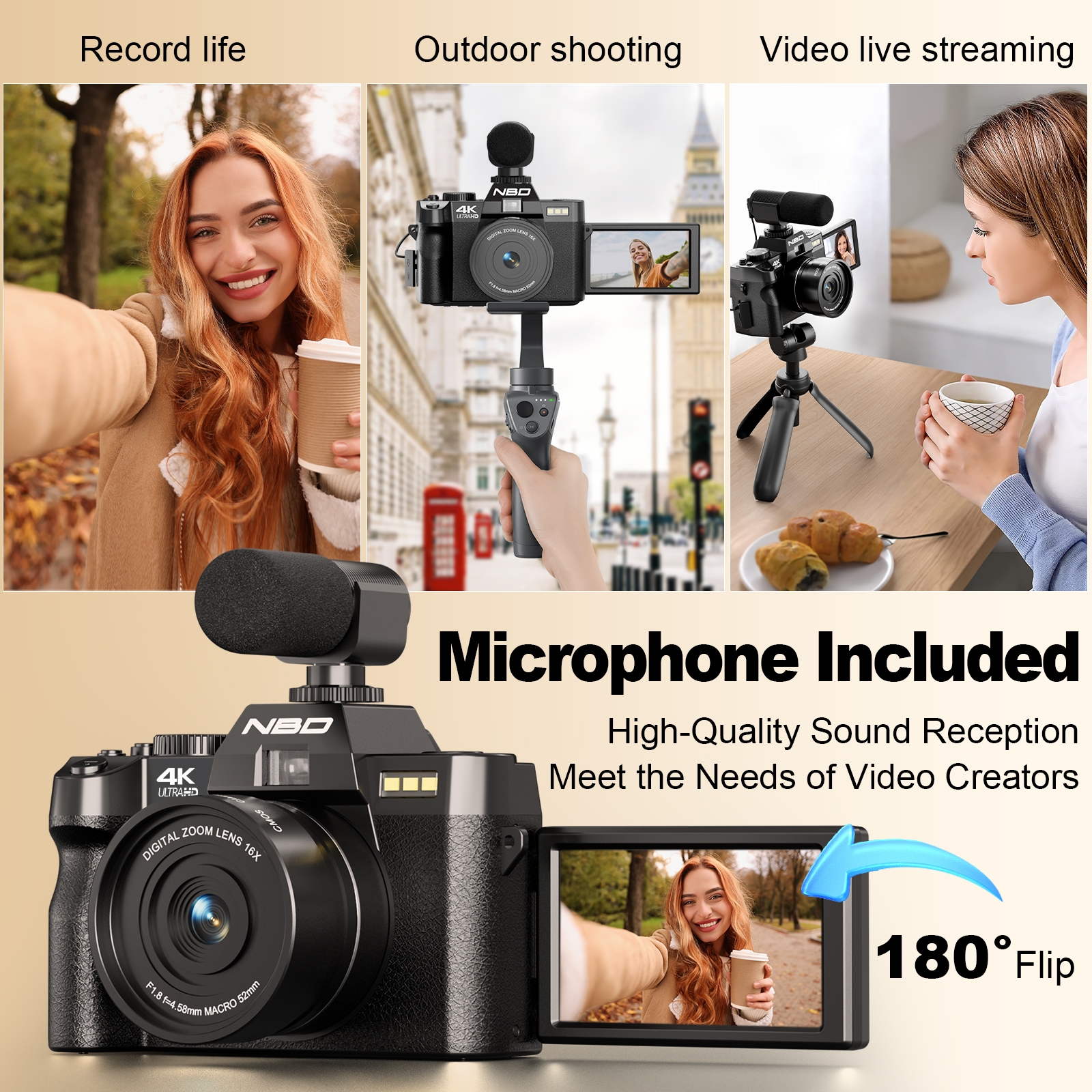 NBD S100F 48MP&4K Digital Came - Korean Lifestyle Vlogs 리뷰 및 가격