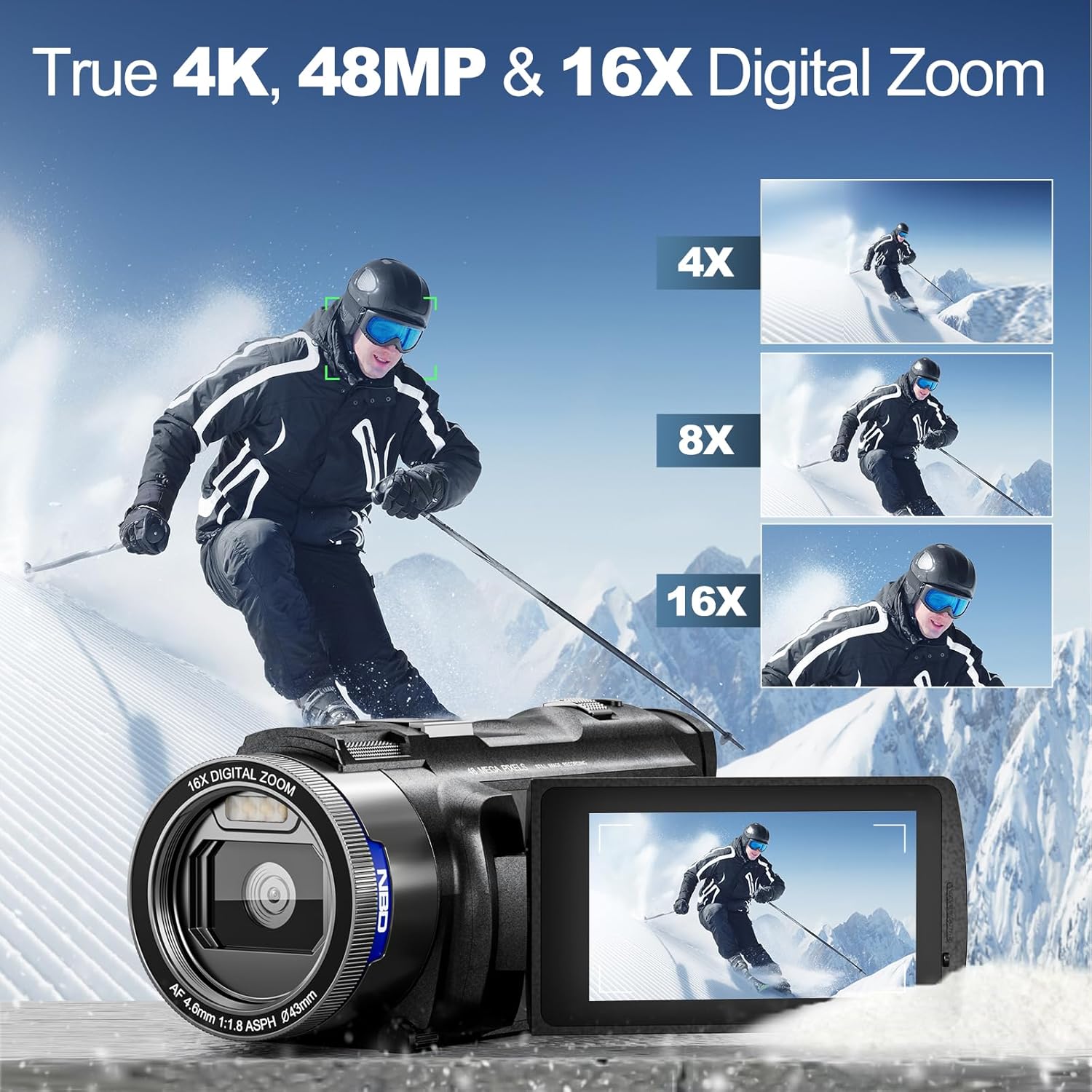NBD 4K Camcorder Video Camera  - Korean Lifestyle Vlogs 리뷰 및 가격