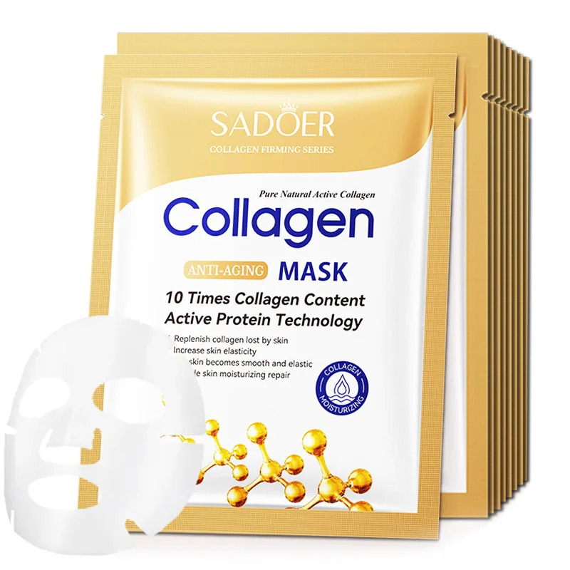 10pcs Anti-aging Collagen Face - Sheet Mask Collagen 리뷰 및 가격