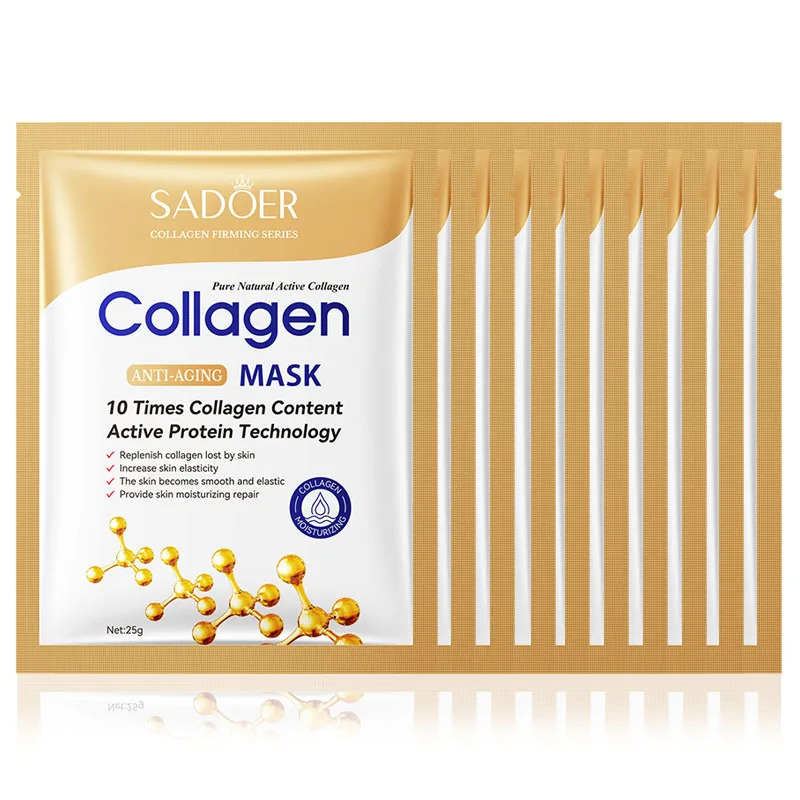 10pcs Anti-aging Collagen Face - Sheet Mask Collagen 리뷰 및 가격